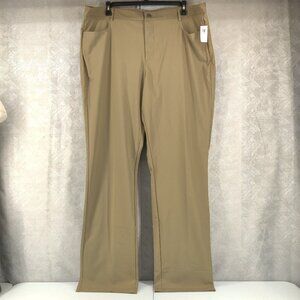 Old Navy Active Tech Hybrid Pants Mens 44x36 Khaki Straight 4 Way Stretch New